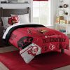 NCAA Louisville Cardinals Red Black Bedding Set V3