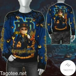 NCAA Notre Dame Fighting Irish Jack Skellington Halloween Sweatshirt