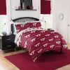 NCAA Virginia Tech Hokies Maroon White Bedding Set