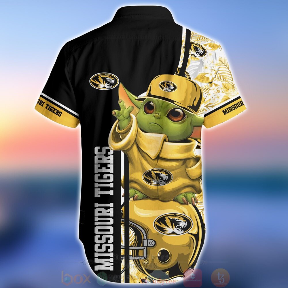 NCAA Missouri Tigers Baby Yoda Hawaiian Shirt NCAA Missouri Tigers Baby Yoda Hawaiian Shirt