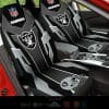 NFL Las Vegas Raiders Silver Black Car Seat Covers V2