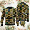 NCAA Notre Dame Fighting Irish Gold Blue Ugly Christmas Sweater V2