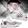 NCAA South Carolina Gamecocks White Yeezy Boost Sneakers