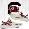 NCAA South Carolina Gamecocks Cream Yeezy Boost Sneakers
