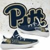 NCAA Pittsburgh Panthers Blue Gold Yeezy Boost Sneakers