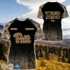 NCAA Pittsburgh Panthers Custom Name Black Forest T-Shirt