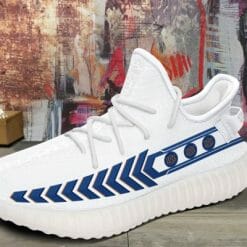 NCAA Auburn Tigers White Scratch Yeezy Boost Sneakers