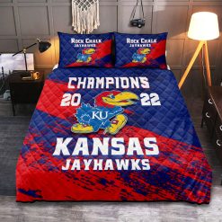 Alternative view of NCAA Kansas Jayhawks Champions 2022 Bedding Set