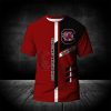 NCAA South Carolina Gamecocks Custom Text Red Black T-Shirt