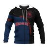 NCAA South Carolina Gamecocks Custom Text Number Blue Black Zip Up Hoodie