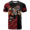 NCAA South Carolina Gamecocks Custom Number Red Black T-Shirt