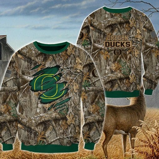 NCAA Oregon Ducks Forest Scratch Sweatshirt