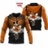 NCAA Texas Longhorns Custom Name Mickey Pullover Hoodie