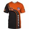 NFL Cincinnati Bengals Orange Black T-Shirt V5