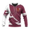 NCAA Virginia Tech Hokies Maroon White Zip Up Hoodie