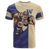 NCAA Washington Huskies Custom Number Purple Gold T-Shirt