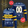 NCAA West Virginia Mountaineers Custom Name Number Ugly Christmas Sweater