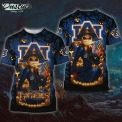 NCAA Auburn Tigers Jack Skellington Halloween T-Shirt