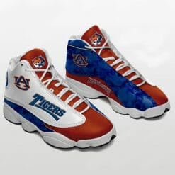 NCAA Auburn Tigers Orange Blue Air Jordan 13 Shoes