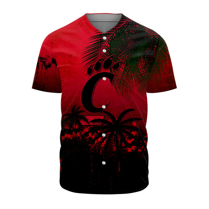NCAA Cincinnati Bearcats Coconut Tree Baseball Jersey V13