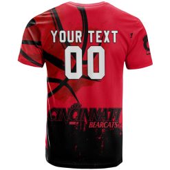 Alternative view of NCAA Cincinnati Bearcats Custom Text Number Red Black T-Shirt V2