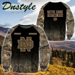 NCAA Notre Dame Fighting Irish Custom Name Black Forest Sweatshirt