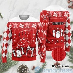 NCAA Wisconsin Badgers Red Ugly Christmas Sweater