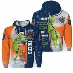 NCAA Auburn Tigers The Grinch Christmas Pullover Hoodie