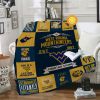 NCAA West Virginia Mountaineers Blue Gold Fleece Blanket