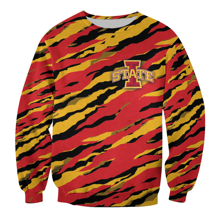 NCAA Iowa State Cyclones Orange Gold Sweatshirt V11