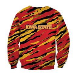 Alternative view of NCAA Iowa State Cyclones Orange Gold Sweatshirt V11