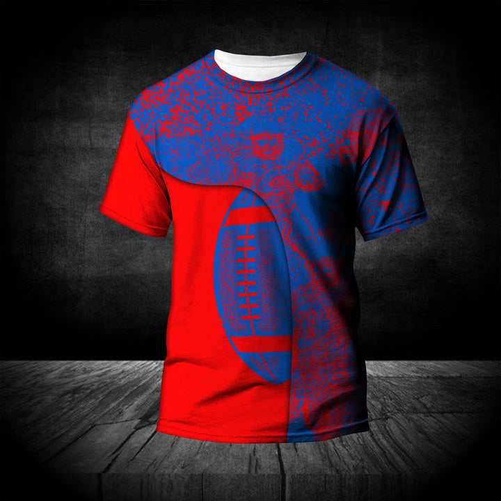 NCAA Kansas Jayhawks Blue Red T-Shirt V2