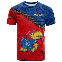 NCAA Kansas Jayhawks Blue Red T-Shirt V3