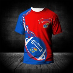 NCAA Kansas Jayhawks Blue Red T-Shirt