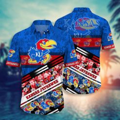 NCAA Kansas Jayhawks Blue Special Hawaiian Shirt