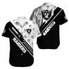 NFL Las Vegas Raiders Black White Hawaiian Shirt