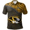 NCAA Missouri Tigers Gold Black Polo Shirt V5