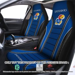 NCAA Kansas Jayhawks Blue Black Car Seat Covers