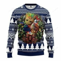 NCAA Auburn Tigers Baby Groot Ugly Christmas Sweater