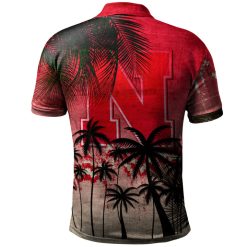 Alternative view of NCAA Nebraska Cornhuskers Coconut Tree Polo Shirt