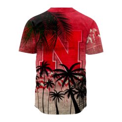 Alternative view of NCAA Nebraska Cornhuskers Coconut Tree Baseball Jersey