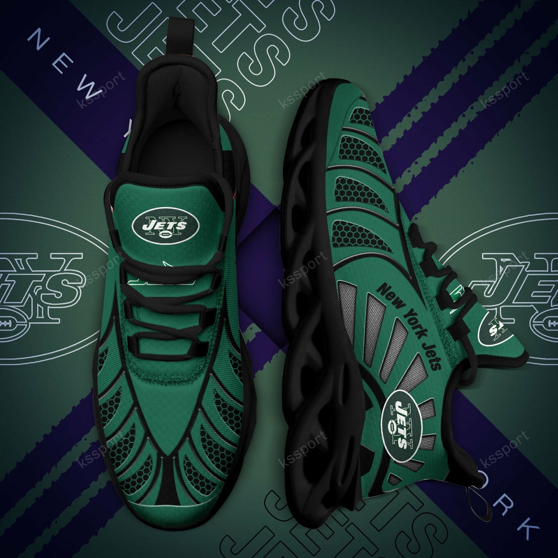 NFL New York Jets Green Max Soul Shoes