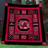 NCAA South Carolina Gamecocks Garnet Black Quilt Blanket