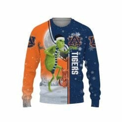 Alternative view of NCAA Auburn Tigers The Grinch Christmas Sweatshirt
