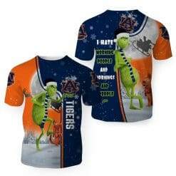 NCAA Auburn Tigers The Grinch Christmas T-Shirt