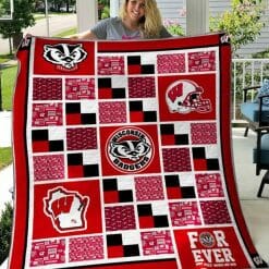 NCAA Wisconsin Badgers Fleece Blanket V3