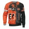 NFL Cincinnati Bengals Orange Black Sweatshirt