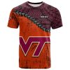 NCAA Virginia Tech Hokies Orange Maroon T-Shirt V2