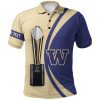 NCAA Washington Huskies Custom Text Champions Polo Shirt