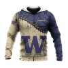 NCAA Washington Huskies Purple Gold Pullover Hoodie